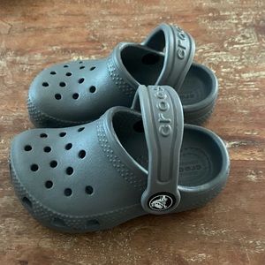 NWOT Grey Crocs - Toddler